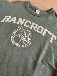 ウエアハウス Lot.4601 「BANCROFT」Tシャツ クルーネック 半袖 メンズWAREHOUSE カラーグリーン　2019年モデル