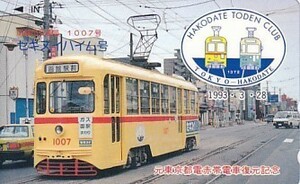●元東京都電赤帯電車復元記念 セキスイハイム号テレカ