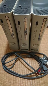 Xbox360本体ジャンク3台 ディスク読み込まず 、トレイ開かず、たまにレッドリング【送料無料】