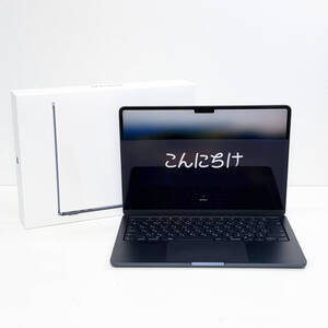 ◆2024年12月購入 美品◆【充放電回数2回/最大容量100%】Apple MacBook Air 13インチ M3 2024 MRXV3J/A ノートパソコン 8GB SSD 256GB