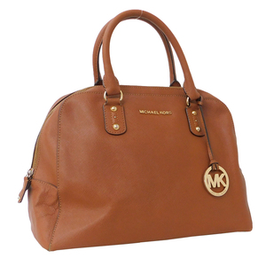 1円 ■ マイケルコース ハンドバッグ ブラウン系 PVC レディース カジュアル 大きめ MICHAEL KORS ■E.Bss.hP-11