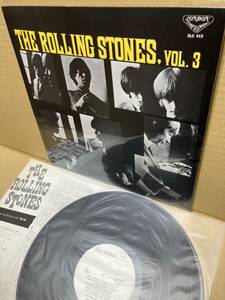 PROMO SLC-412！美盤LP！ローリング・ストーンズ 第3集 Rolling Stones VOL.3 KING 見本盤 NOW! LITTLE RED ROOSTER SAMPLE 1972 JAPAN NM