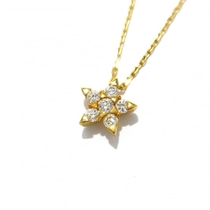 スタージュエリー STAR JEWELRY ネックレス - K18YG×ダイヤモンド スター/D:0.07ct アクセサリー（首）