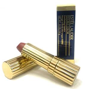 【B】【14916】★☆ESTEE LAUDER　エスティローダー　DOUBLE COLOR 03 DESIRE RED 3.8g　赤系　未使用　口紅　箱付き　現状品☆★