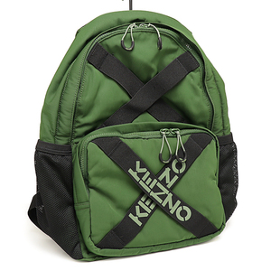 美品 ケンゾー スポーツ バックパック FA65SA213F21 51 ダークカーキ リュックサック KENZO