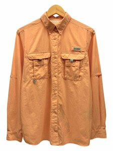 Columbia (コロンビア) PFG 長袖フィッシングシャツ 裏地メッシュ FL7314 オレンジ メンズ (DESE) /036