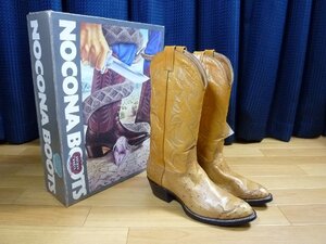 ▲ デッドストック品 ? NOCONA BOOTS ノコナブーツ 1517C SIZE 8 D 箱付き ブーツ キャメル OSTRICH オーストリッチ ダチョウ革 ▲