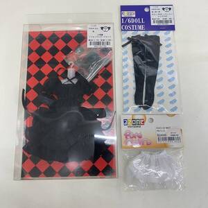 712 azone アゾン 1/6ドール 27cm用 小悪魔シフォンワンピースセット 黒 ロリータオーバーニーソックスc PNパニエ ホワイト 3点セット