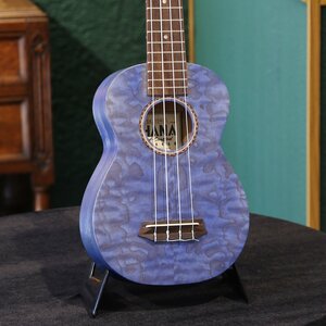 送料無料 新品 Ohana SK-15W Blue Soprano Ukulele ウィロー材 Laminate Willow オハナ ソプラノ ウクレレ ブルー 安心の検品調整済出荷