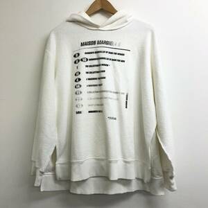 □MM6 Maison Margiela フーディ S 白 エムエムシックス メゾンマルジェラ レディース パイル パーカー 複数落札同梱OK B231030-304