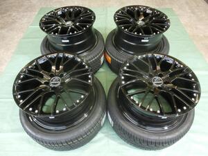 新品 carlsson1/10X BK(5H/114,3)&コンチネンタル DWS 245/45-19 エクストレイル、エルグランド 4本セット