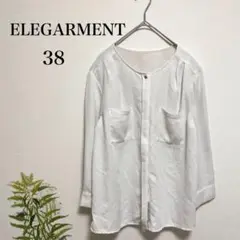 A174  ELEGARMENT【エレガーメント】38 ブラウス白系