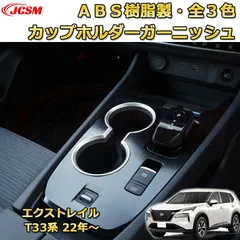 エクストレイル T33系 ドリンクホルダーガーニッシュ カップホルダーリング ＡＢＳ樹脂製  車用ガーニッシュ 内装 外装 カスタム パーツ キズ防止 ガリキズ隠し NISSAN XTRAIL 202