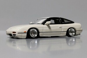 廃盤 絶版 レア 1/64 64コレクション 日産 180SX 改 S13 深リム SSR シャコタン ツライチ カスタム 改造 ネオクラ JDM ドリフト ローダウン