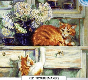 ★ RTO クロスステッチキット RedTroubleMakers ねこ ★