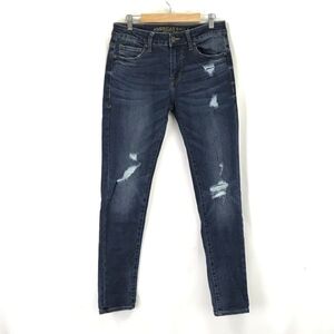 アメリカンイーグル/AMERICAN EAGLE OUTFITTERS★クラッシュデニムパンツ/ジーンズ【29×32/股下80cm/紺/navy】Pants/Trouser◆BH604