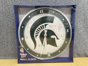 新品WINCRAFT Sports Michigan State Spartans WALL CLOCK★NCAAミシガンステイトスパルタンズ★マジックジョンソン壁掛け時計★N2473A