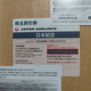 日本航空 JAL株主優待航空券 1枚 有効期限2025年11月30日ご搭乗分まで