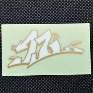 TWELVE トゥエルブ 【12 LOGO SHEET STICKER】 金/白 小 新品正規 ステッカー（郵便送料込み）