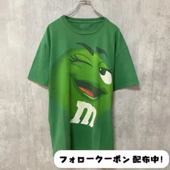 古着 used　M&M　エムアンドエム　半袖プリントTシャツ　緑　グリーン