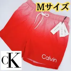 カルバンクライン 水着 ハーフパンツ スイムウェア USA ボーダー CK ロゴ