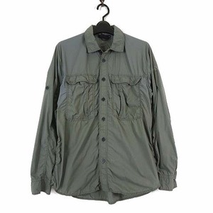 ザノースフェイス THE NORTH FACE 19SS ロングスリーブ メリディアン シャツ L/S MERIDIAN SHIRT NR11962 長袖 S カーキ 国内正規品