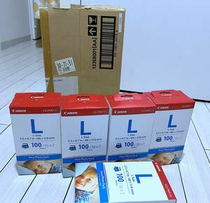 【新品未使用】５パックセット キヤノン イージーフォトパック CANON SELPHY ES Easy Photo Pack 100/50x2 E-L100 （Lサイズ36枚分）