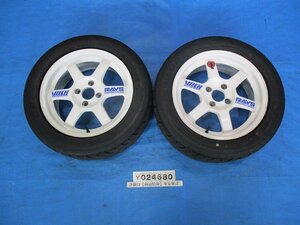 RAYS VOLK Racing 15インチ 4穴 PCD100 2本 AW11 MR2 aw11 24680【個人宅送料別途加算・S1サイズx2個分】