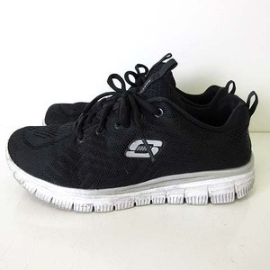 スケッチャーズ SKECHERS スニーカー Graceful ランニングシューズ 軽量 23.5cm 黒 ブラック くつ 靴 レディース