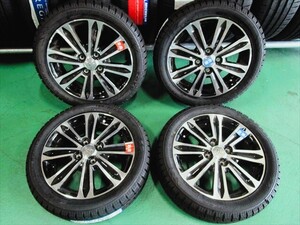 送料無料　新品未使用品　スタッドレス　165/55R15　TOYO　GIZ　ダイハツ純正中古アルミ付き　ブラポリ　15×4.5J+45　100×4穴　4本セット