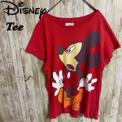 【B64】DisneyディズニーミッキーマウスプリントレディースTee