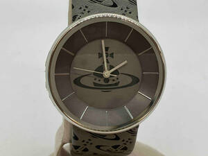 ジャンク Vivienne Westwood ヴィヴィアンウエストウッド VV020SLBK 裏蓋閉まらない リューズ無し クォーツ 腕時計