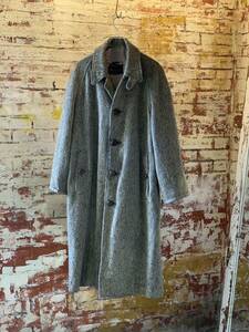 50s BURBERRYS IRISH TWEED COAT ヴィンテージ ビンテージ バーバリー アイリッシュツイード ツイードコート チンストラップ 40s 送料無料