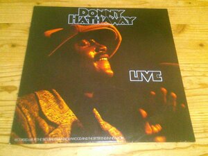 LP：DONNY HATHAWAY LIVE ダニー・ハサウェイ：独盤