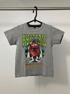 ジョーイヒステリック ヒステリックミニ ストロベリーモンスター半袖Tシャツ グレー Sサイズ 100 美品【親子コーデ可能】【兄弟コーデ可能