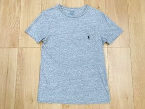 【良品】POLO by ラルフローレン★刺繍入りポケットTシャツ★グレー★S