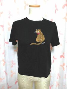 903　SPRING FIELD虎の刺しゅうの半袖Tシャツ　サイズS～M