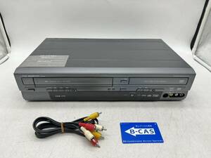 【1円スタート】DXアンテナ DXR160V ビデオ一体型DVDレコーダー B-CASカード付き VHSビデオデッキ 地デジチューナー内蔵 DX BROAD DM0618N