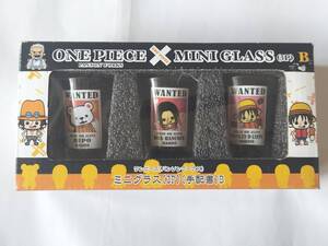 ワンピース パンソンワークス ミニグラス 3P 手配書B ヘポ ハンコック ルフィ ONE PIECE 未使用品