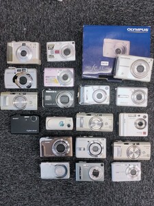 1円スタート コンパクトデジタルカメラ CASIO SONY Panasonic OLYMPUS RICOH PENTAX FUJIFILM まとめ売り19台