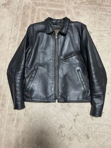 VANSON バンソン ENF エンフィールド シングルライダースジャケット レザージャケット USA製　40