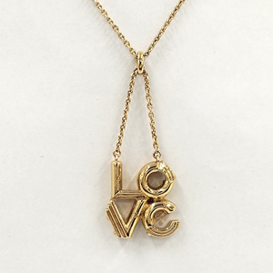 LOUIS VUITTON LV＆ME LOVE ネックレス メッキ ゴールド M62843