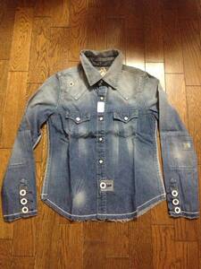 LEVI’S Vintage Clothing LVC リーバイス ヴィンテージ クロージング ショートホーン デニム ウエスタンシャツ S