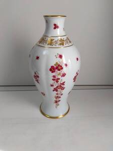 大倉陶園　花瓶　花模様　金彩　OKURA　ノリタケ　NORITAKE　置物　花器　花入れ　壺