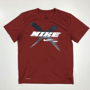 NIKE ナイキ　半袖Tシャツ　TEE DRI-FIT 速乾　ビッグロゴ　プリント　メンズ　Lサイズ　36-66a