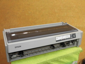 [A18560] EPSON VP-1900 ラウンド型 ドットプリンタ 有線LAN／USB／パラレル接続 ▼現状品 印字動作はOK ◎印字抜け無し