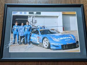 ●直筆サイン入り!! CALSONIC IMPUL Z No.12 JGTC 2004 ガラス額装パネル●