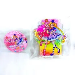 キュアワンダフル キュアフレンディ 缶バッジ アクスタ 東京アニメツーリズム