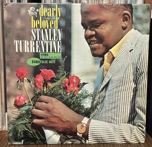 送料込み米BlueNoteのorg/ Blue Note BST-84081 DEARLY BELOVED・ STANLEY TURRENTINE/ New Yorkラベル RVG STEREO刻印有り 耳マーク有り