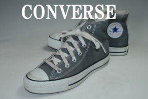 DSC6634◆驚愕の1000円即決！早い者勝ち！コンバース◆CONVERSE/グレー/24㎝/MID◆履き心地抜群！存在感抜群！注目の１足！